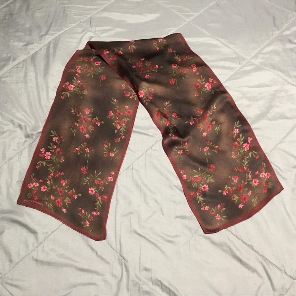Floral Brown Scarf JONES NEW YORK